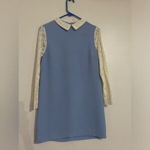 Forever 21 Blue Lace Long sleeve dress